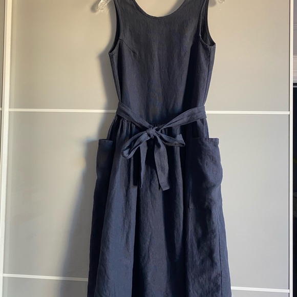 Jesse Kamm Field Dress Navy Medium - Picture 3 of 13